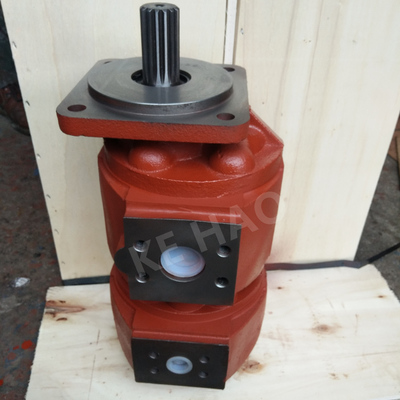 CBZ raddoppiano la pompa a ingranaggi originale compatta rossa della scanalatura della copertura del quadrato della pompa per l'organizzazione il macchinario e del veicolo
