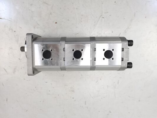 qualità  3 Stage Hydraulic Gear Pump 16+16+16-10T-R High Quality  Iron and Aluminum alloy materials  Range for Construction Machinery Factory Supply Hydraulic Spare Parts fabbrica