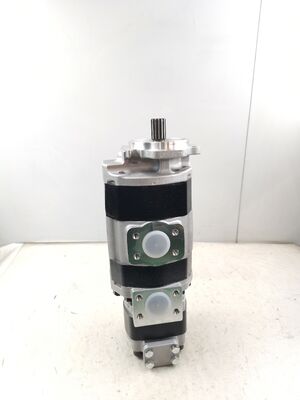 qualità  Kawasaki 90ZV-5 Hydraulic Gear Pump 44083-61860/SDL30-71.4+50.4+（20） Cast Iron Hydraulic Spare Parts for Wheel Loaders Equipment fabbrica