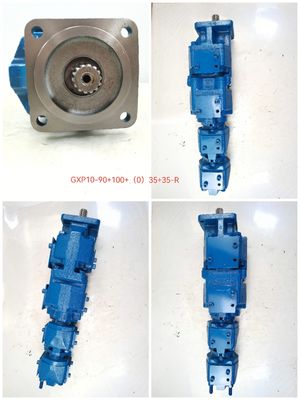 GXP10-90+100+(0)35+35-R Pompa a ingranaggi idraulica per America Parker GXP10 GXP1 GXP0 Serie GXPP GXP2 Materiale in lega di alluminio Garanzia di un anno