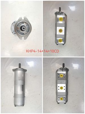 Pompa ad ingranaggi idraulica ad alte prestazioni KHP4-14+14+10CD con potenza di 11KW, portata di 1060 lpm e pressione di 160kPa-250kPa, parti idrauliche per macchine agricole