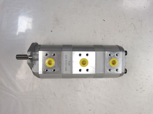 Pompa ad ingranaggi idraulica ad alte prestazioni KHP4-14+14+10CD con potenza di 11KW, portata di 1060 lpm e pressione di 160kPa-250kPa, parti idrauliche per macchine agricole