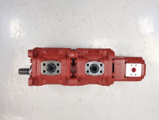 Pompa di ingranaggi in acciaio inossidabile KYB KYB51100-KRP4 27+17-4))) 1) Pompa idraulica ad alta pressione media per macchine da costruzione Kawasaki