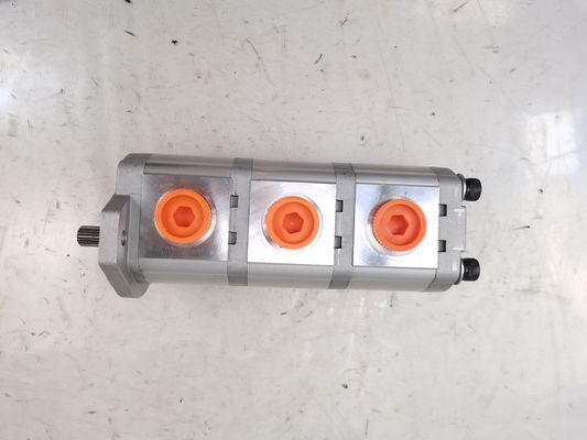 12+12+10 10T R Thread Hydraulic Pump Steel and aluminum alloys  160kPa-250kPa Middle and high pressure external meshing gear pump Hydraulic Pump Heavy Machinery