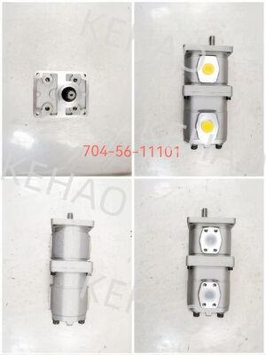 Pompe idrauliche per ingranaggi pompe per ingranaggi per macchine pesanti pompe per olio per sistemi di sterzo e di potenza Numero di parte 704-56-11101 Lega di alluminio