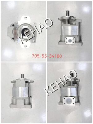 Personalizza SAL3- 100+50+36+(1)25 Pompa a ingranaggi idraulica 705-55-34180 Materiali in lega di ferro e alluminio  Gamma per parti idrauliche per macchinari WA350/WA380-3C