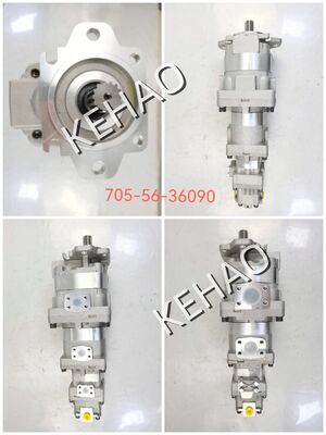 Pompa ad ingranaggi idraulica SAR56+32+SB12+(U)12 in lega di ferro e alluminio 705-56-36090 Gamma per la sostituzione idraulica di macchinari edili