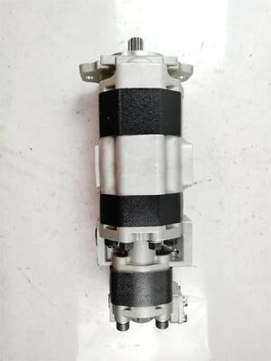 Pompa a ingranaggi idraulica per pale caricatrici Kawasaki 44083-61050 Pompa olio a ingranaggi di grado industriale in ghisa, pompa olio a ingranaggi SDL30-80+(20) per attrezzature da costruzione