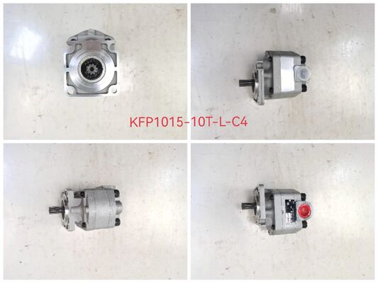 Pompa KFP Pompa idraulica per ingranaggi KFP1015-10T-L-C4 Spostamento Leggia di ferro fuso alluminio Pompa per ingranaggi per petrolio per escavatori attrezzature pesanti certificata ISO9001