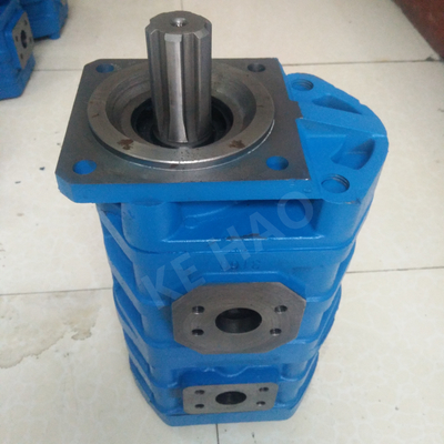 CBGJ raddoppiano la pompa a ingranaggi originale compatta blu della scanalatura della copertura del quadrato della pompa per l'organizzazione il macchinario e del veicolo