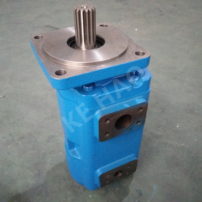 JHP raddoppiano la pompa a ingranaggi originale compatta blu della scanalatura della copertura del quadrato della pompa per l'organizzazione il macchinario e del veicolo