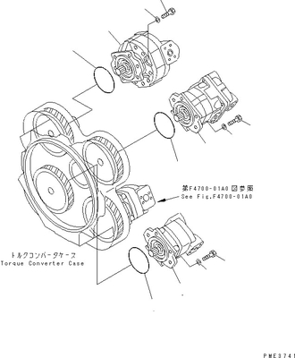 705-52-30490 COMMUTATORE SAR100+28 1+2 WA500 WD500 WF550 WF550T del Assy della pompa di KOMATSU
