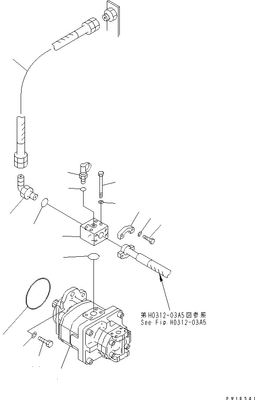 705-52-31070 pompa a ingranaggi di KOMATSU SAR80-8 H PC750 PC750SE PC800 PC800SE